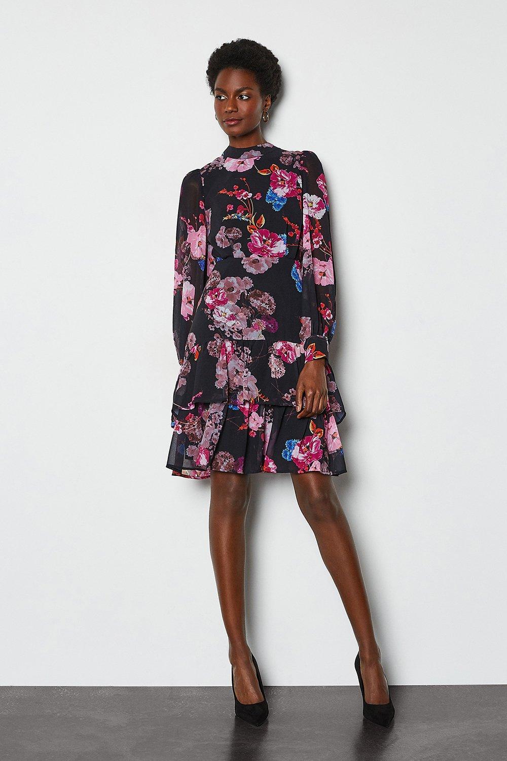 karen millen floral print dress