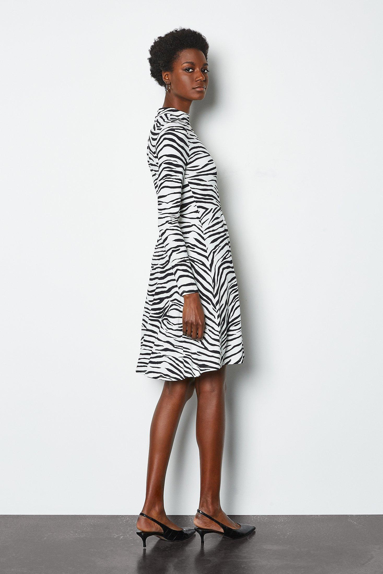 karen millen zebra scarf dress