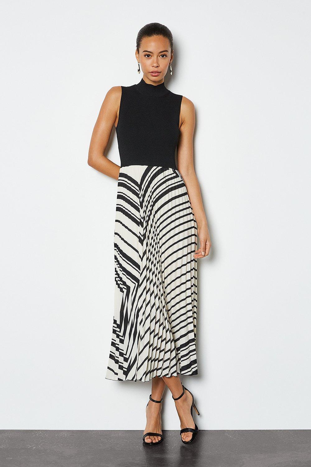 pleated midi dress karen millen