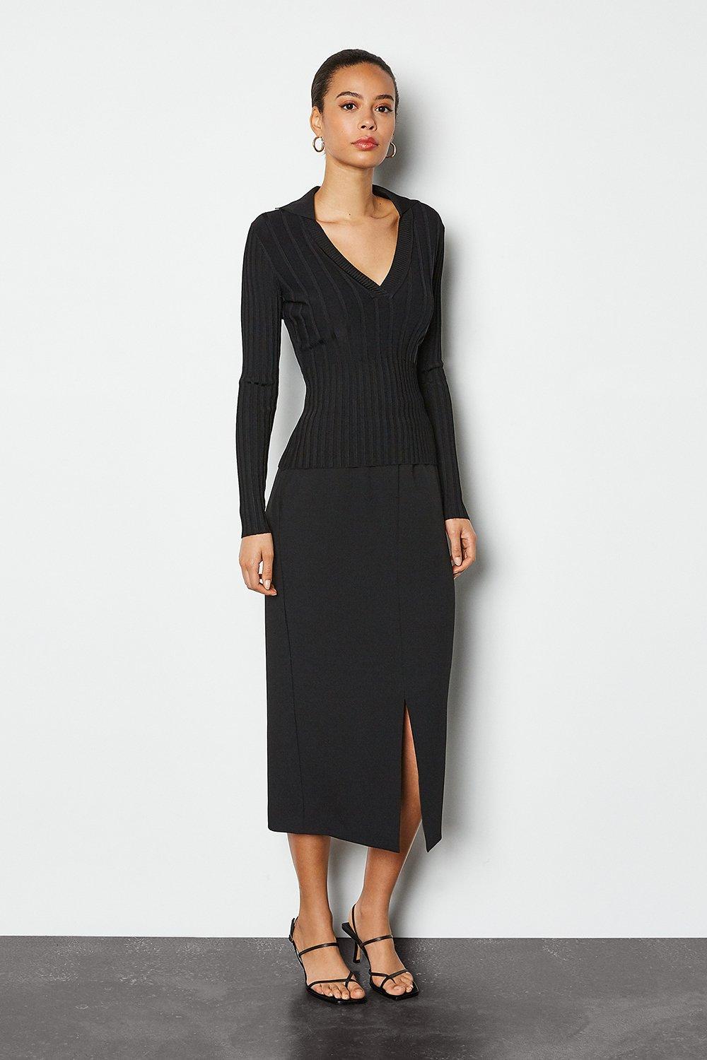 midi tailored dress