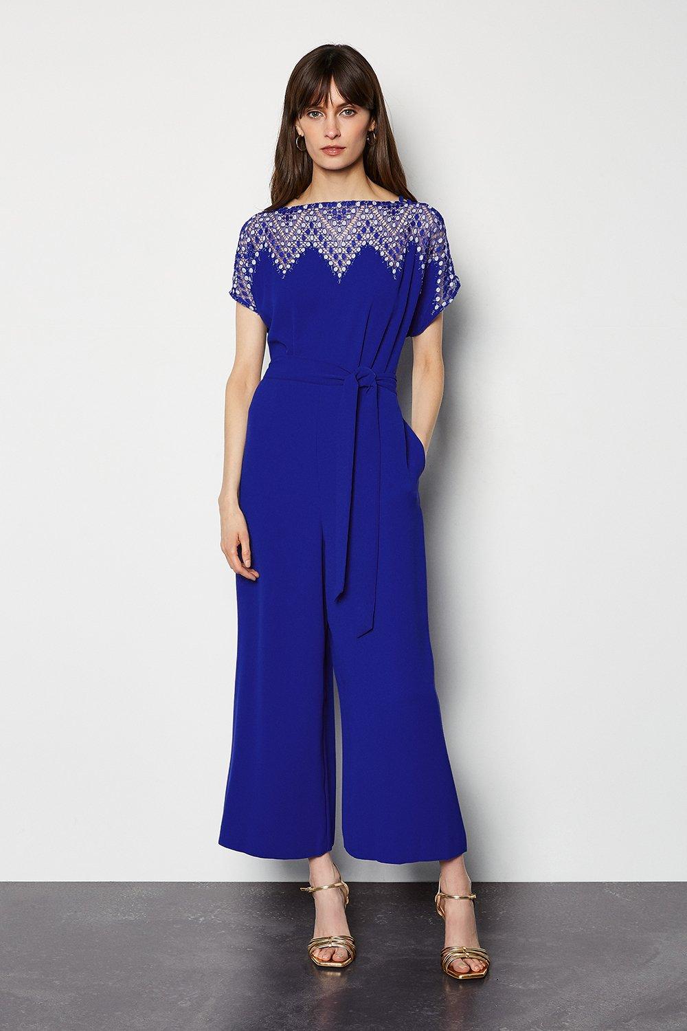 karen millen purple jumpsuit