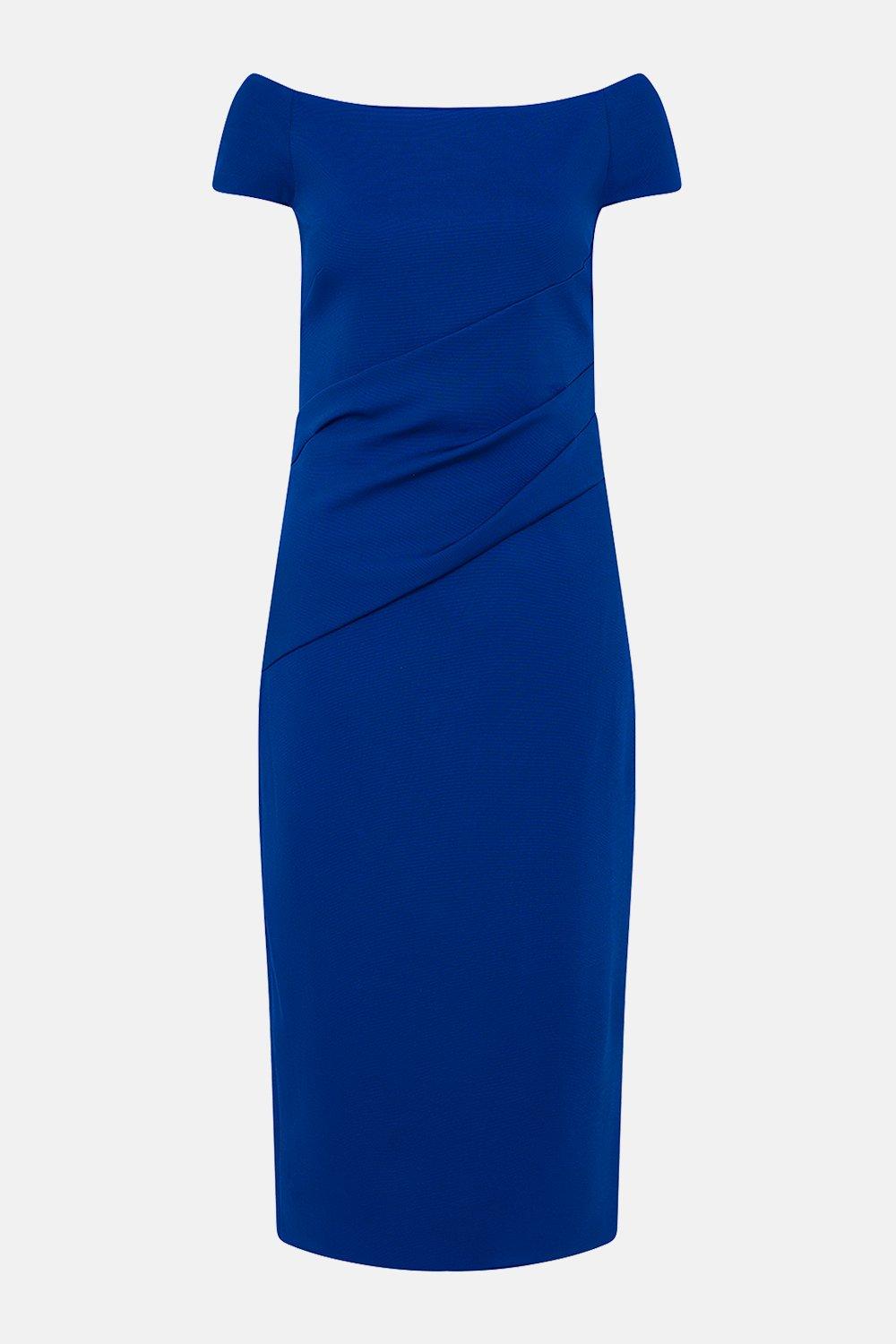 karen millen red bardot dress