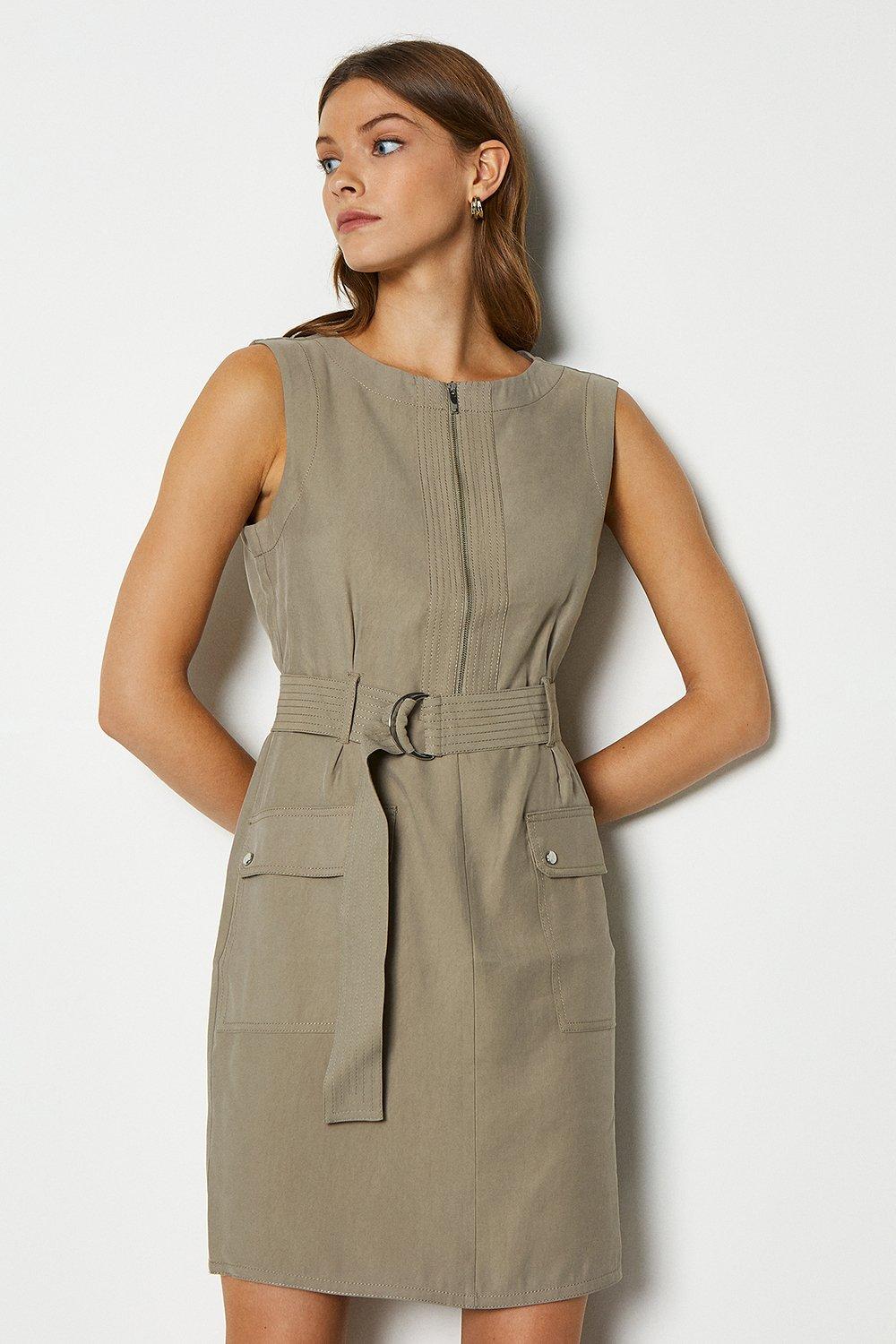 karen millen khaki dress