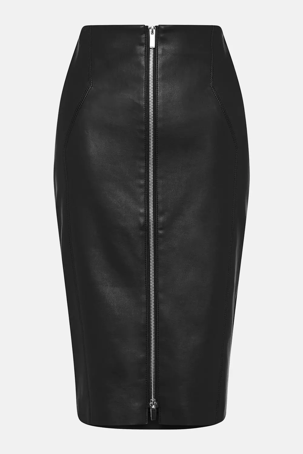 Faux Leather Pencil Maxi Skirt