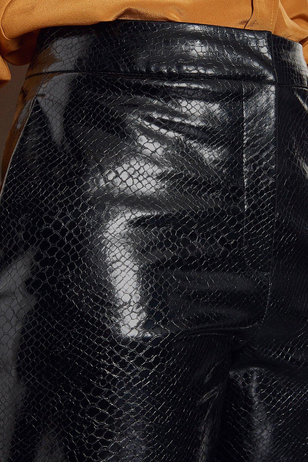 karen millen faux leather trousers