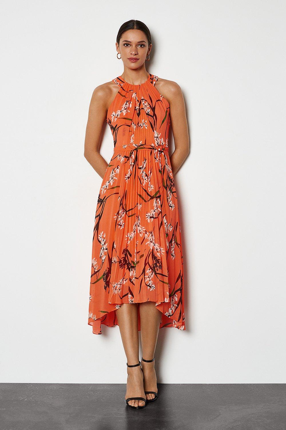 karen millen coral dress