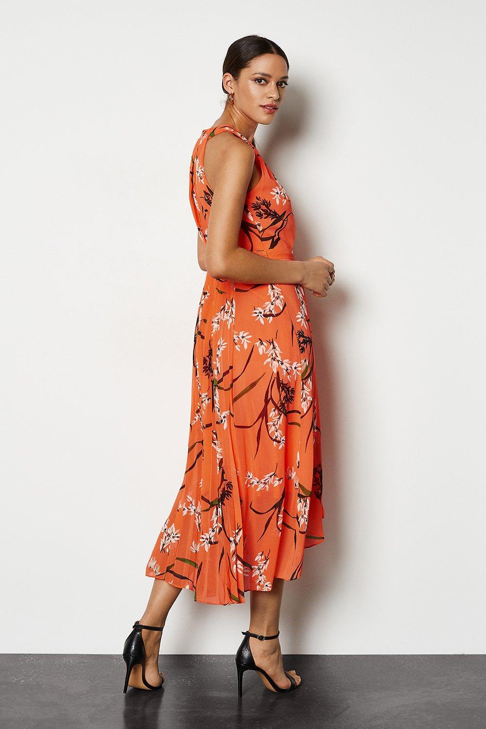 karen millen peach dress