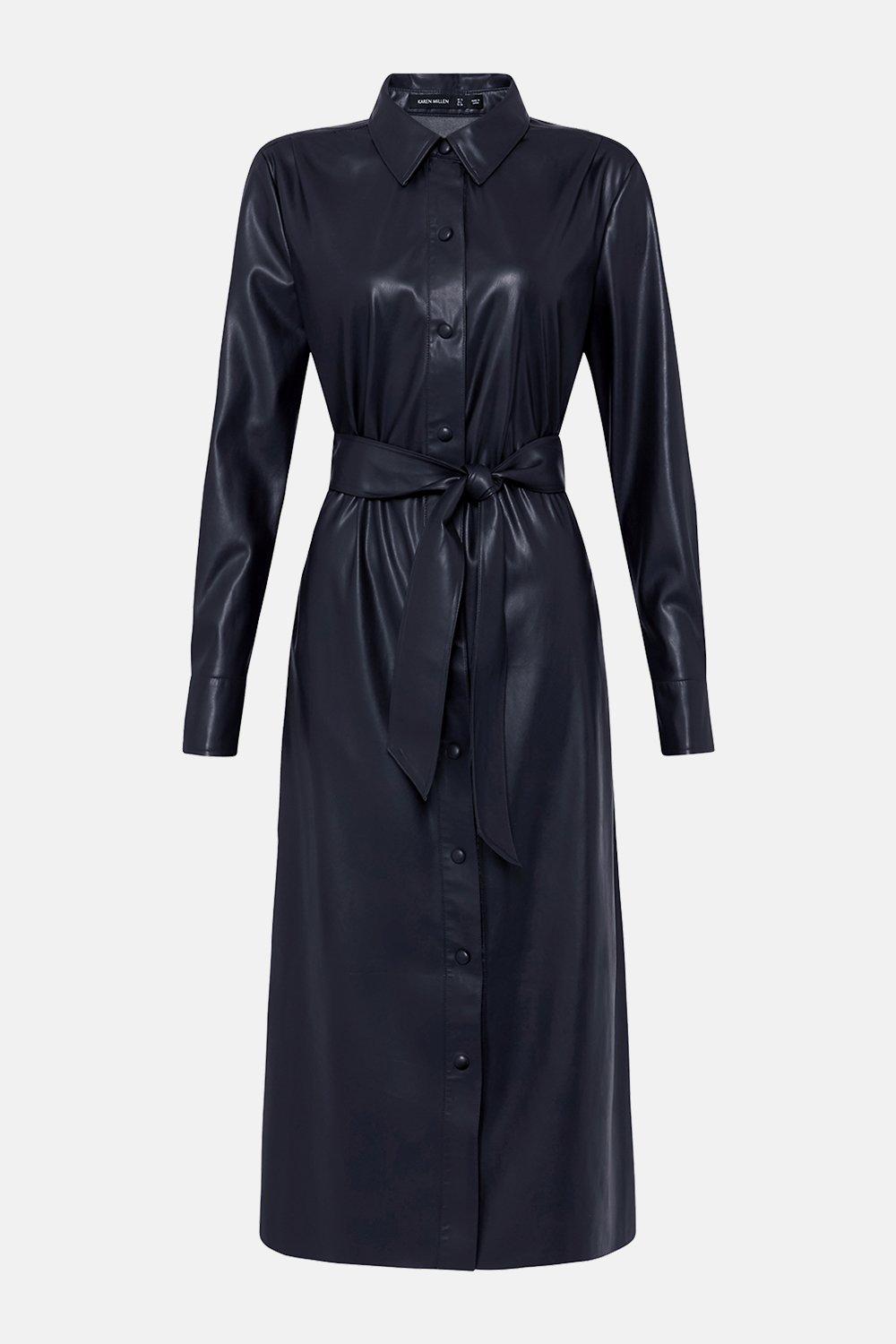 karen millen navy blue dress