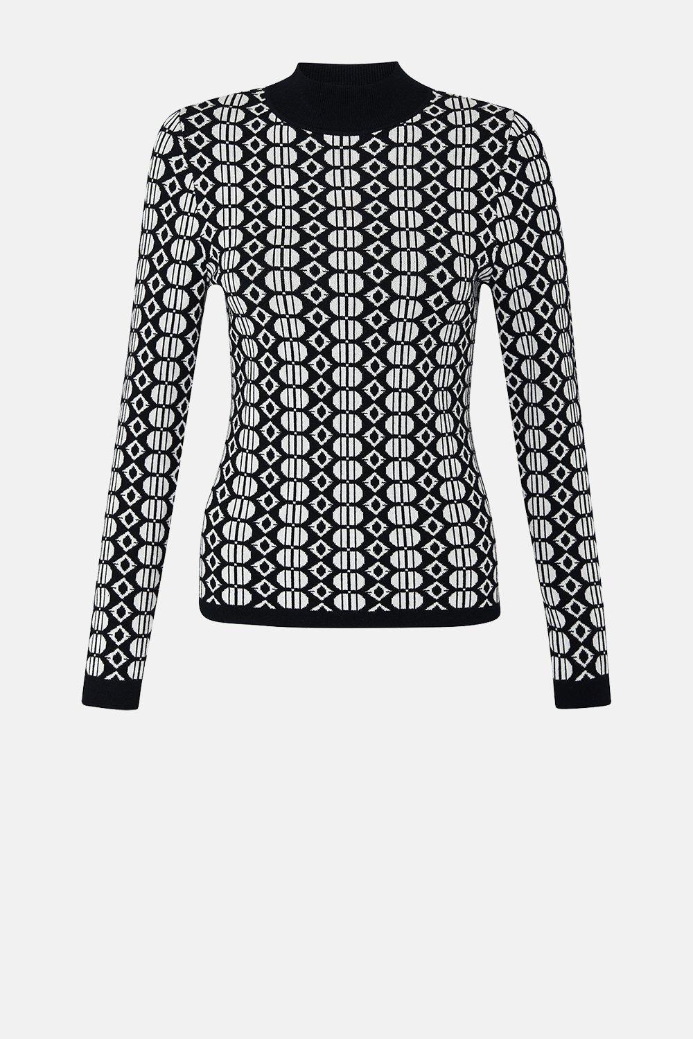 karen millen geometric dress