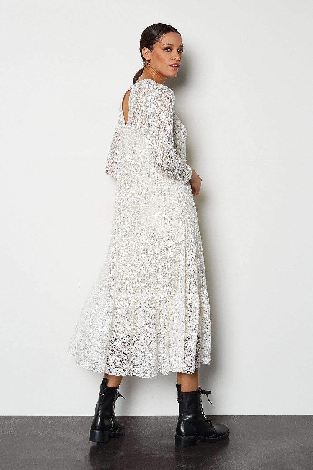floral lace maxi dress