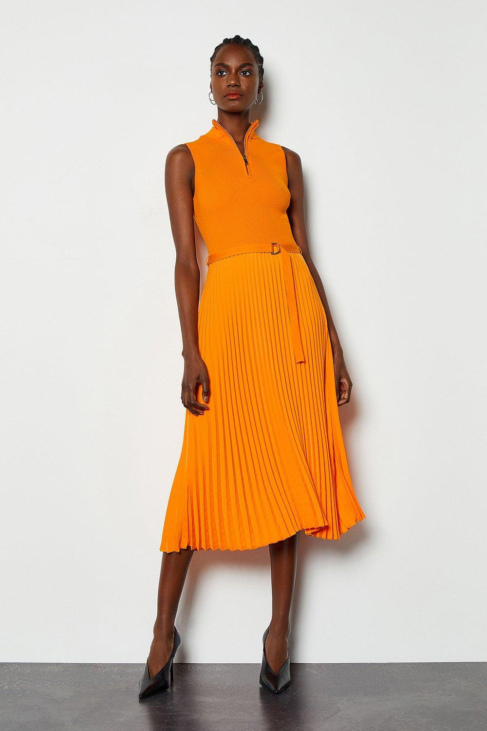 karen millen pleated dress