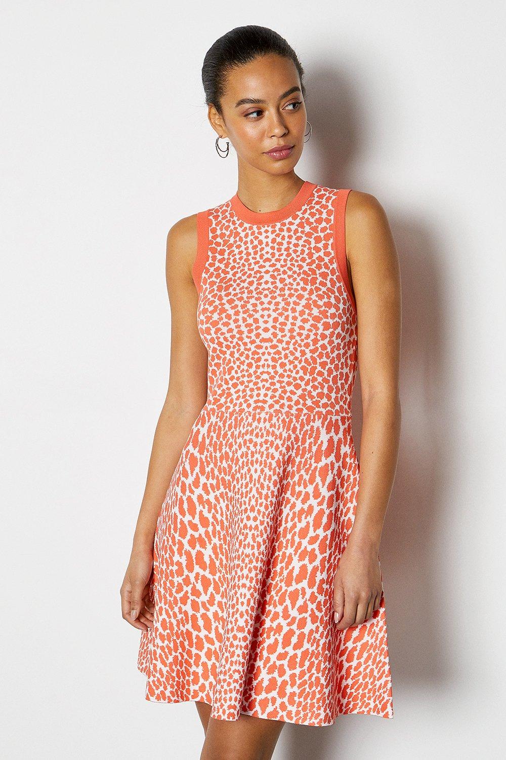 karen millen dress coral