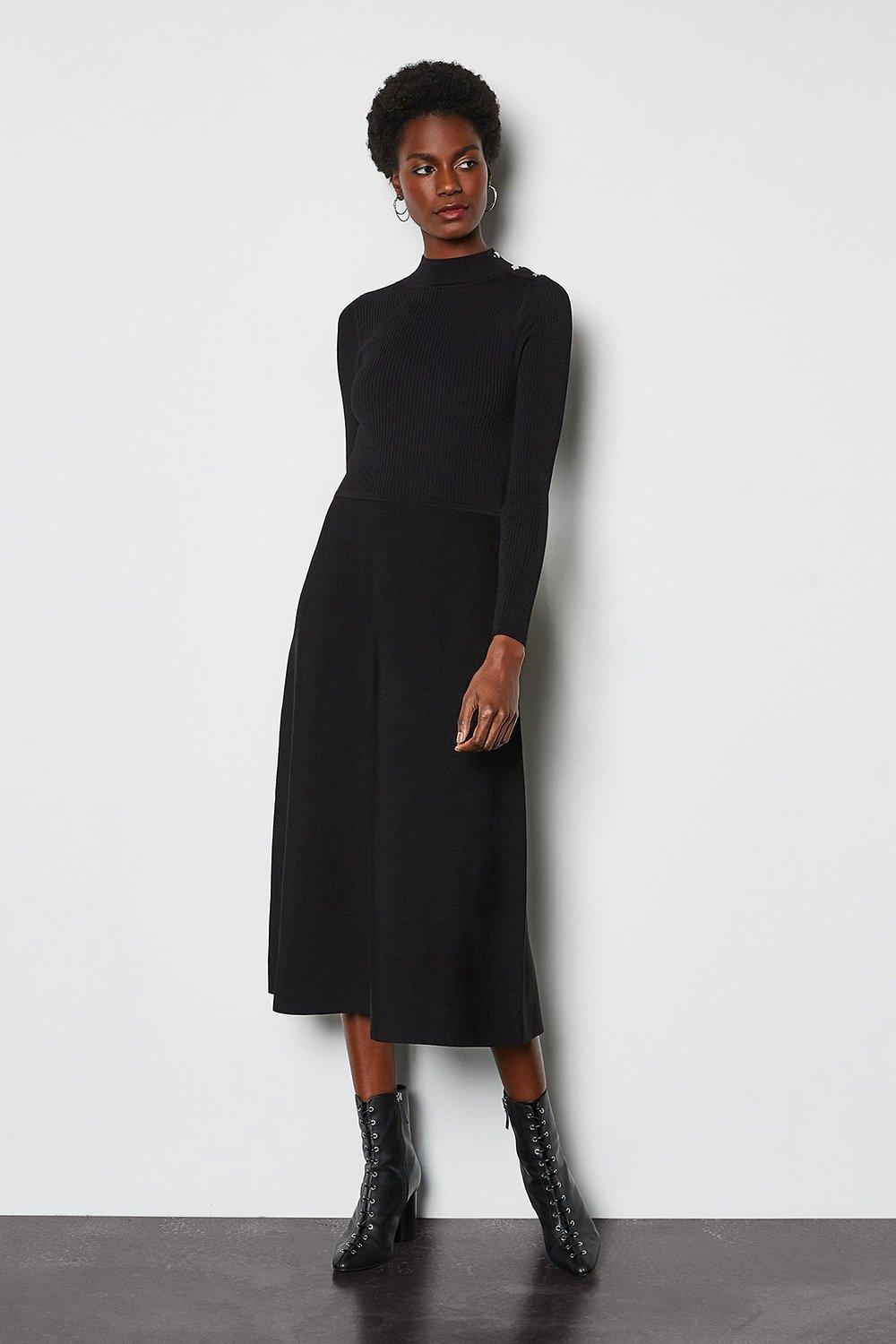 karen millen ribbed knit dress