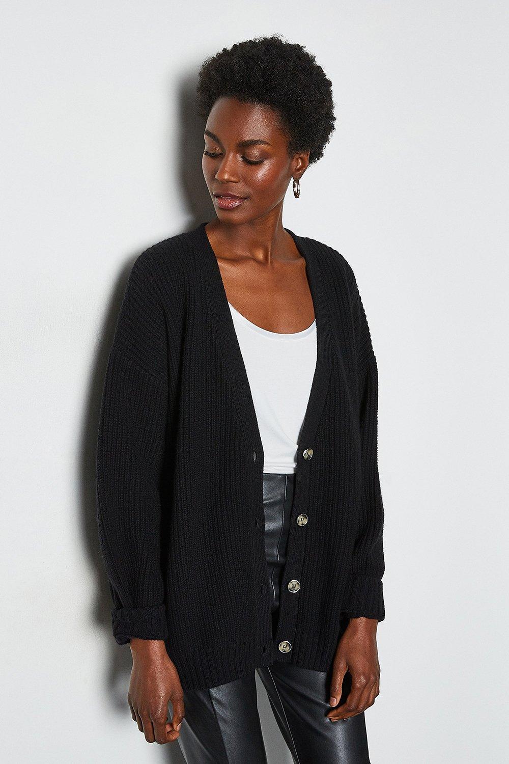 karen millen black cardigan