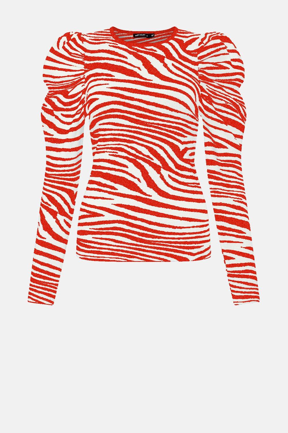 red long sleeve jumper