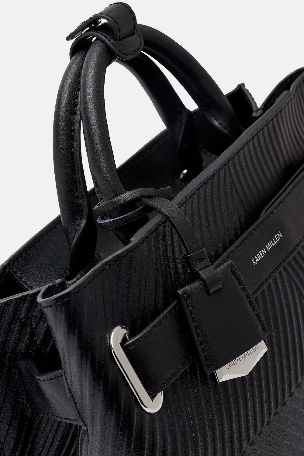 karen millen black quilted bag