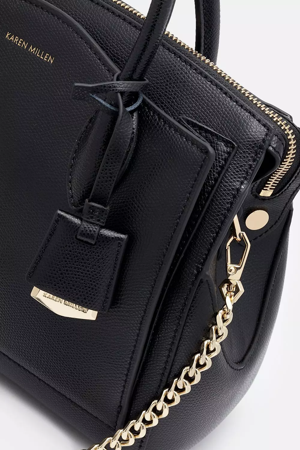 Karen millen black chain bag hot sale