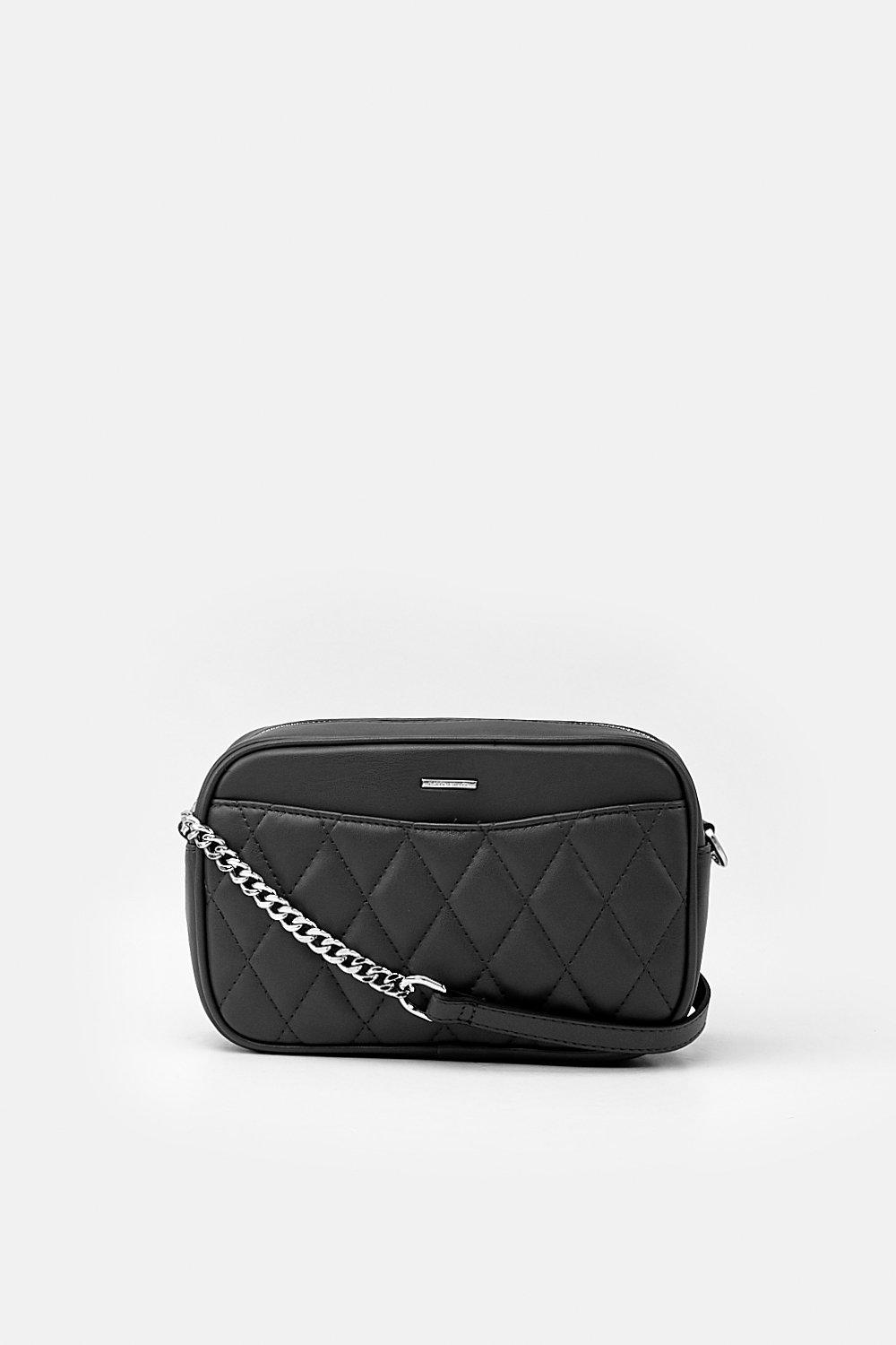 karen millen black quilted bag