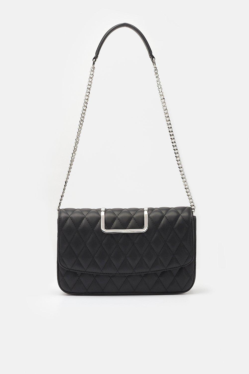 karen millen black quilted bag