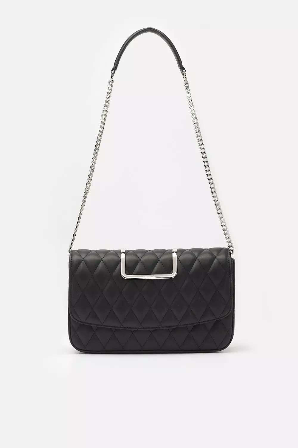 Karen millen black store quilted bag