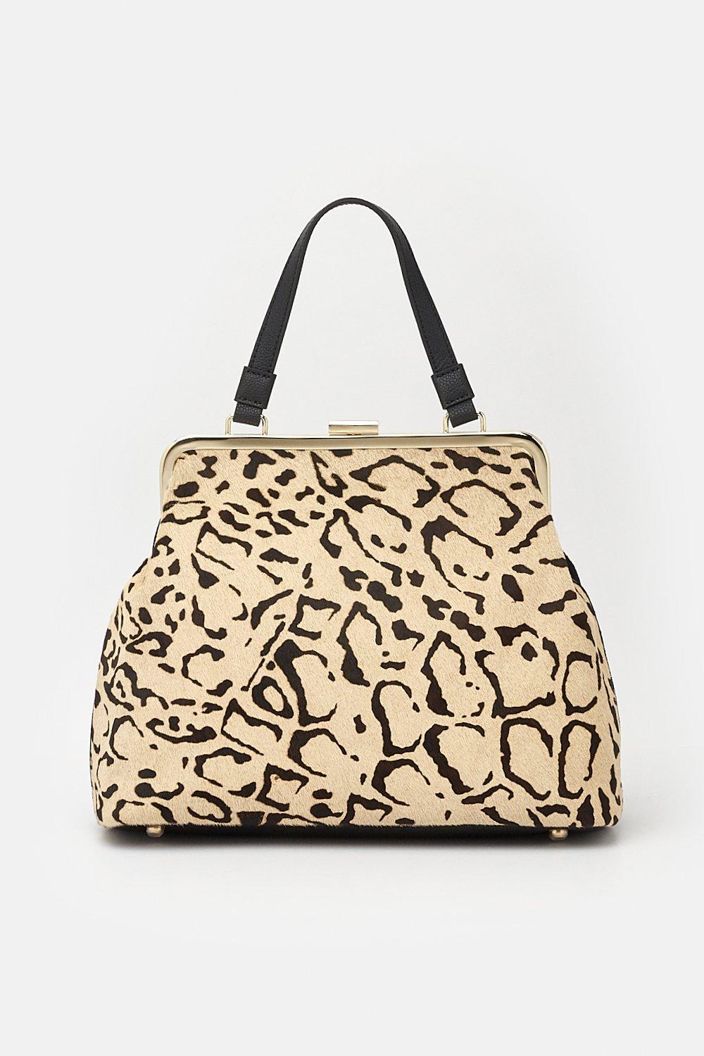 karen millen leopard print purse