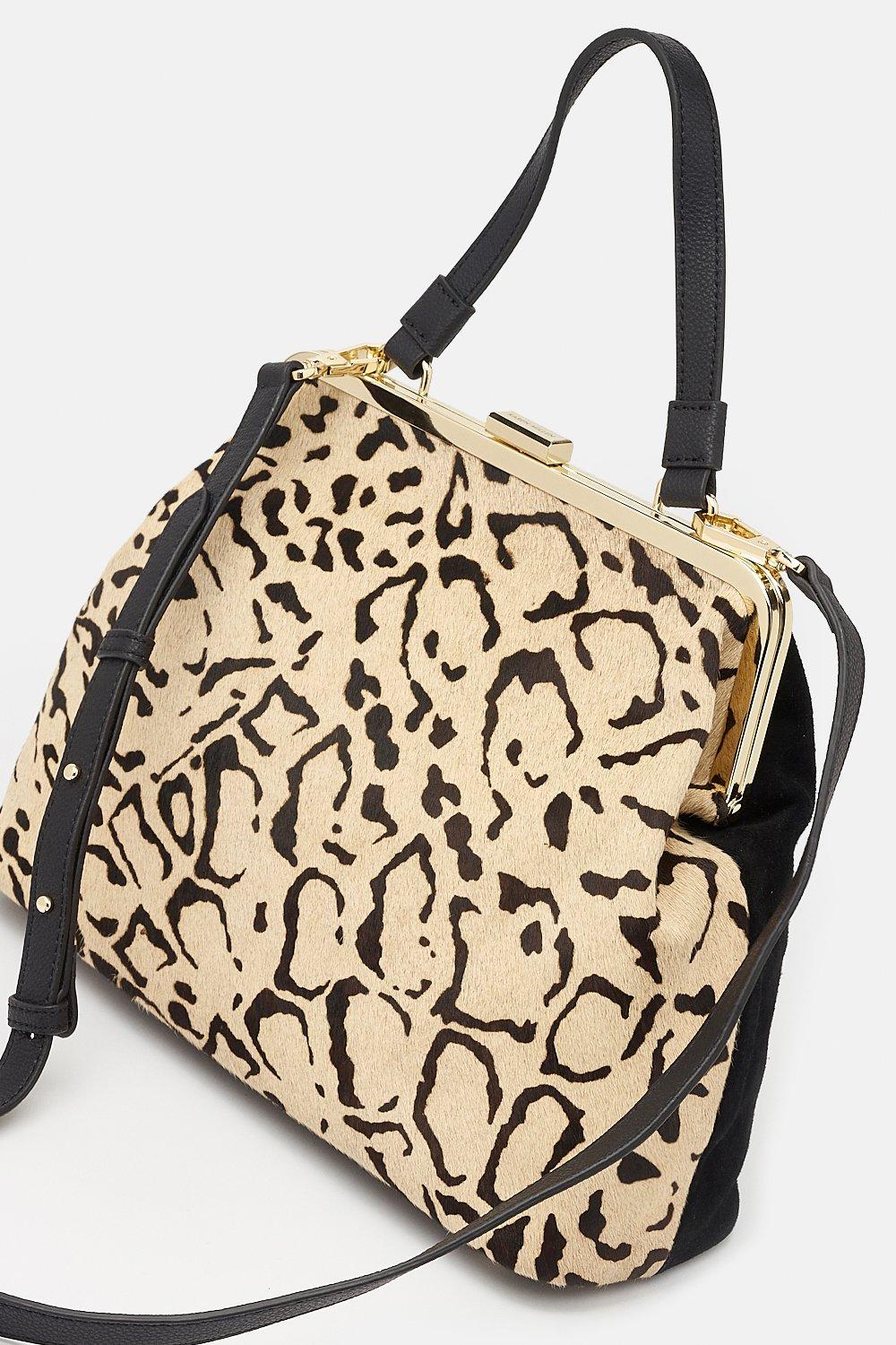 karen millen leopard print purse