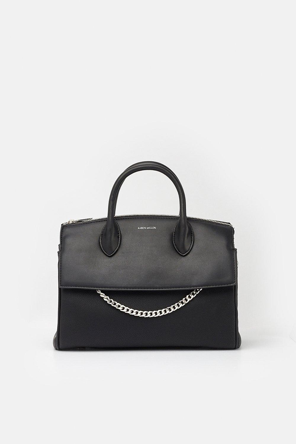 karen millen black chain bag