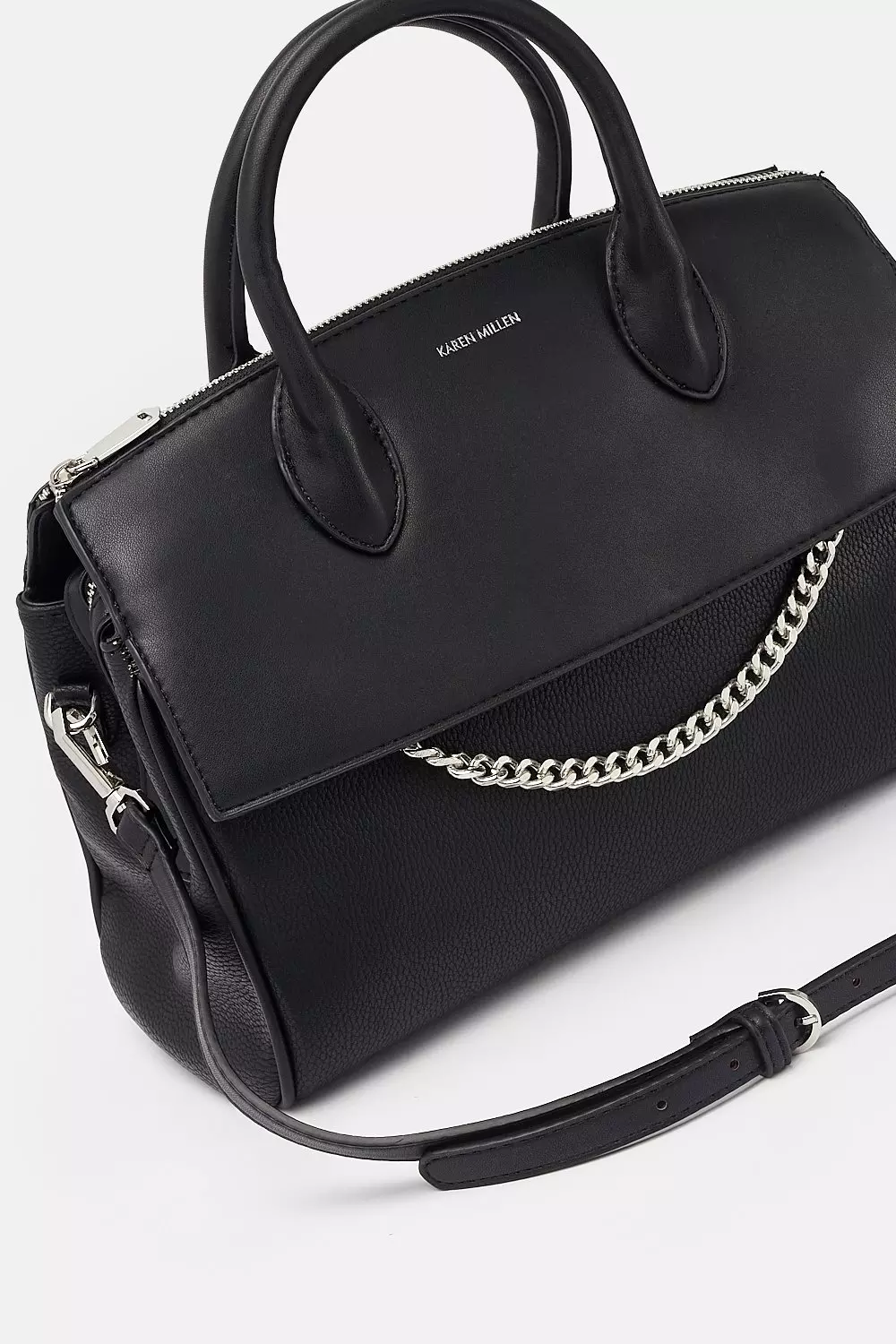 The Karen Star Print Bag from Ash Footwear comes in Black Leather
