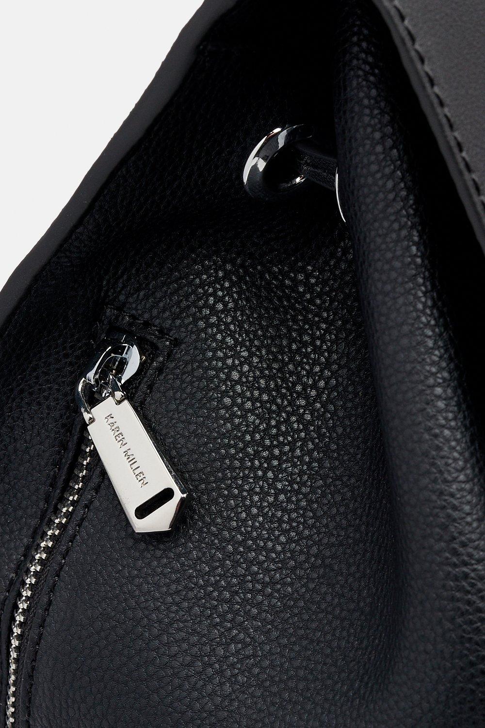 karen millen black quilted bag