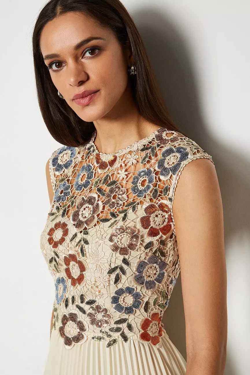 Karen millen sequin midi hot sale dress