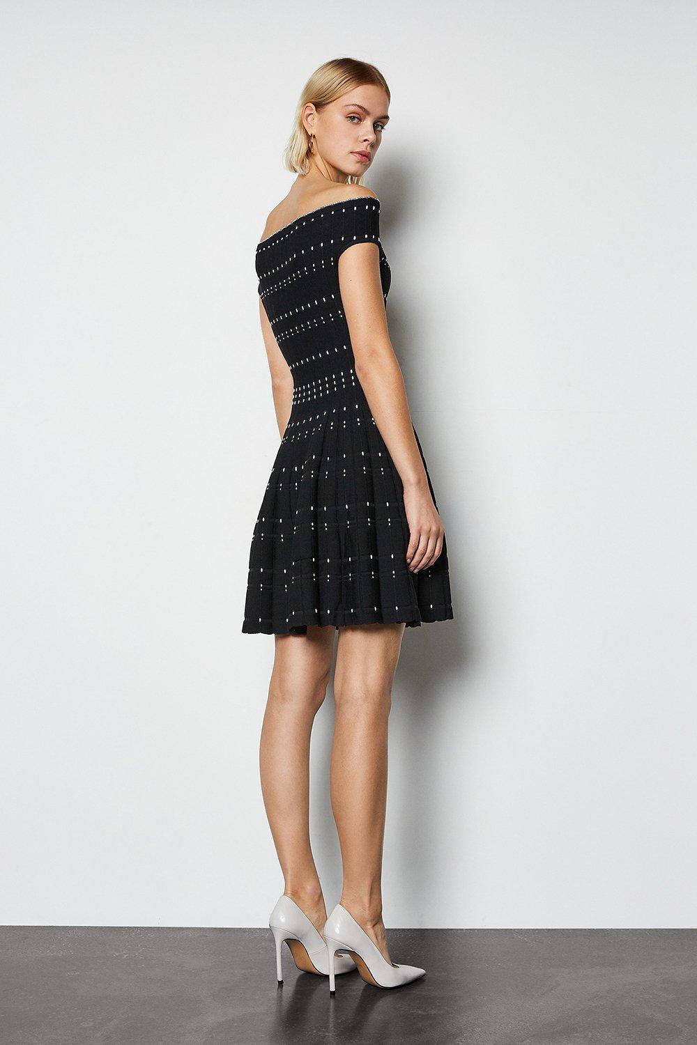 karen millen fit and flare dress