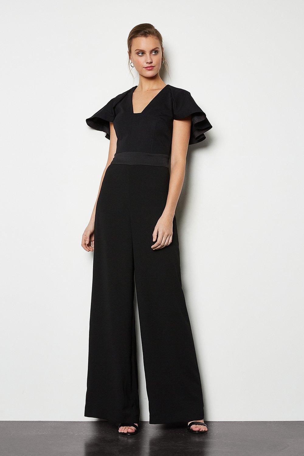 karen millen cinched waist jumpsuit