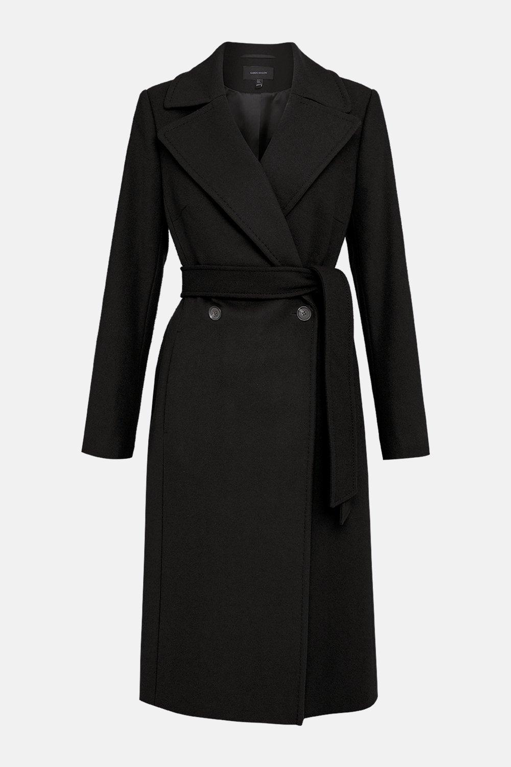 karen millen black trench coat