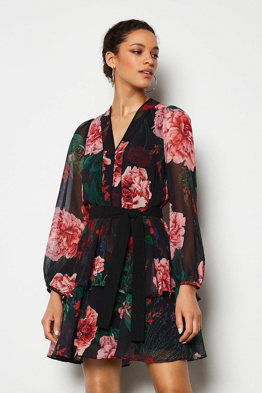 Rose Print Dress | Karen Millen