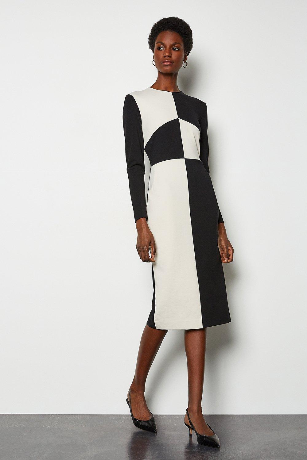 karen millen white pencil dress