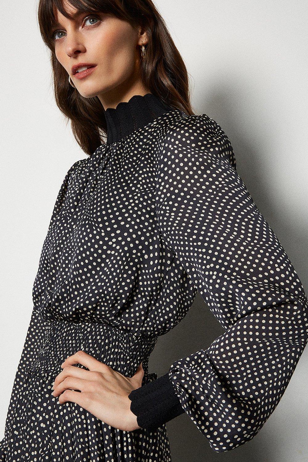 karen millen star print midi dress