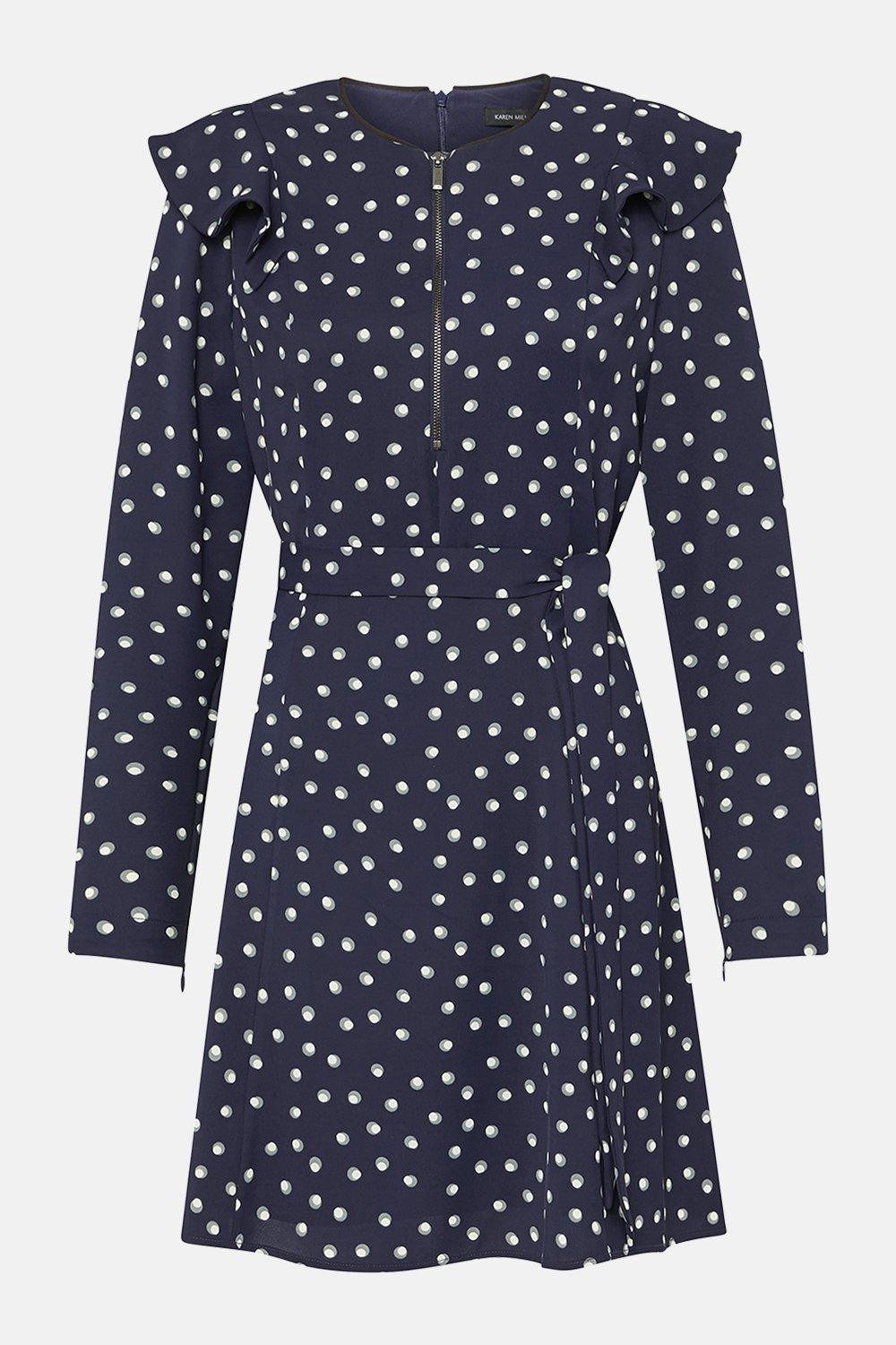 karen millen long sleeve dress