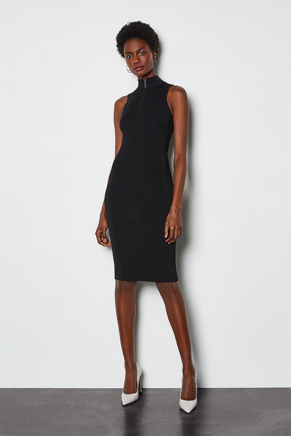 karen millen ribbed knit dress