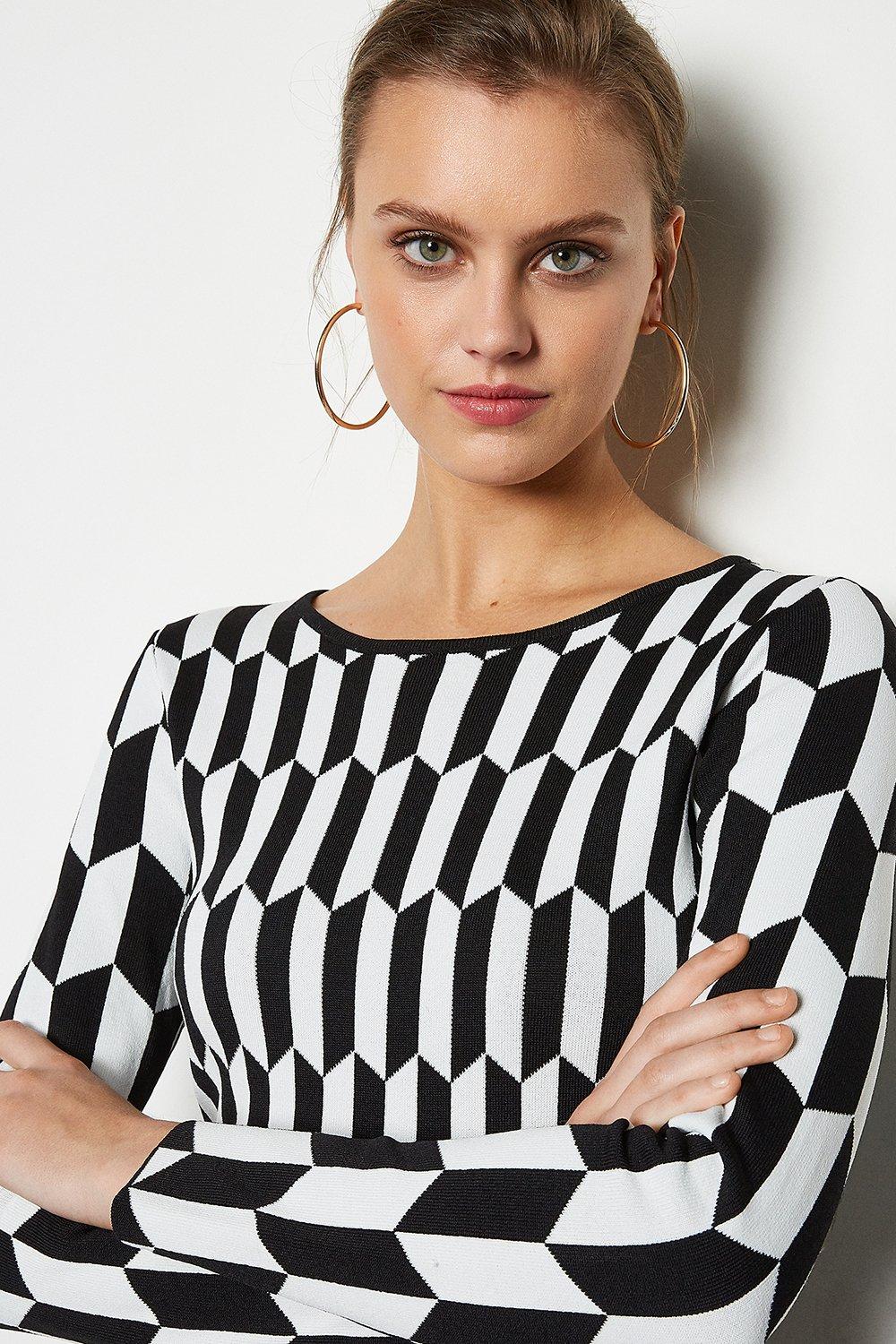 karen millen geometric dress