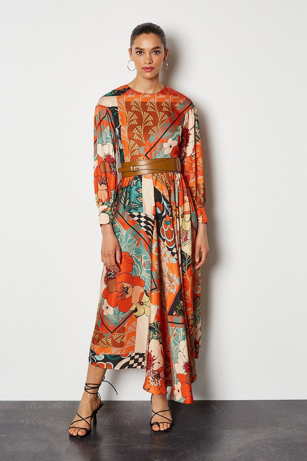70s floral dress