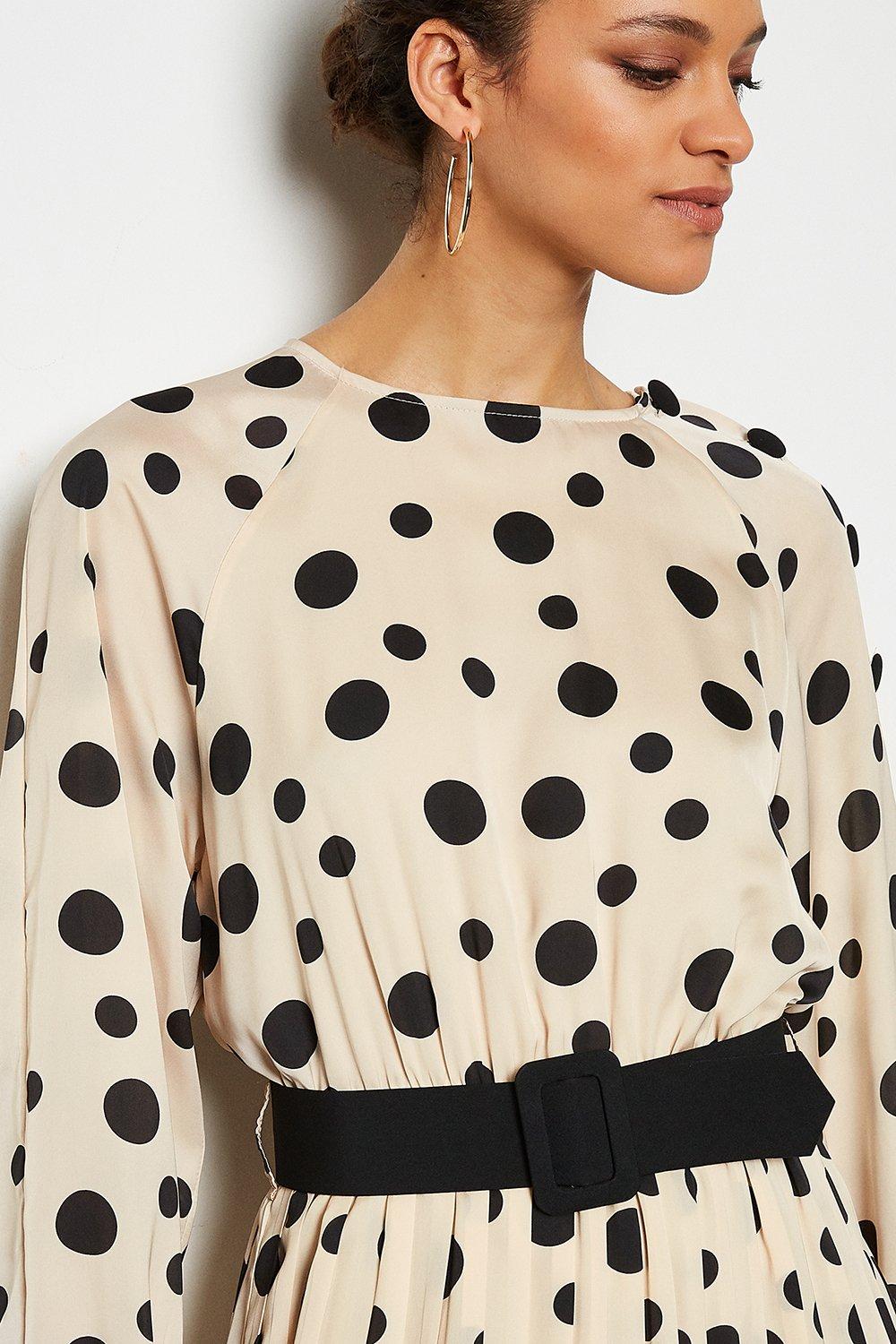 karen millen polka dot maxi dress