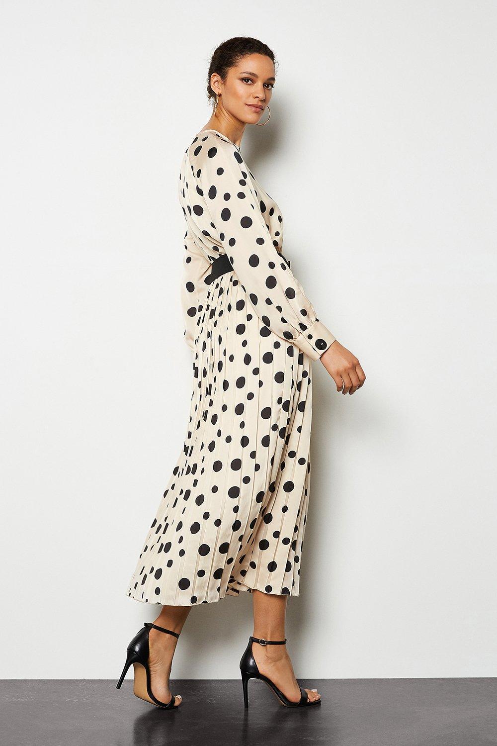 karen millen polka dot dress