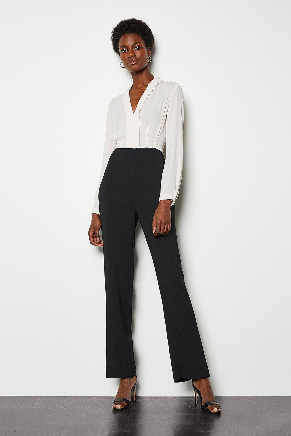 karen millen cinched waist jumpsuit