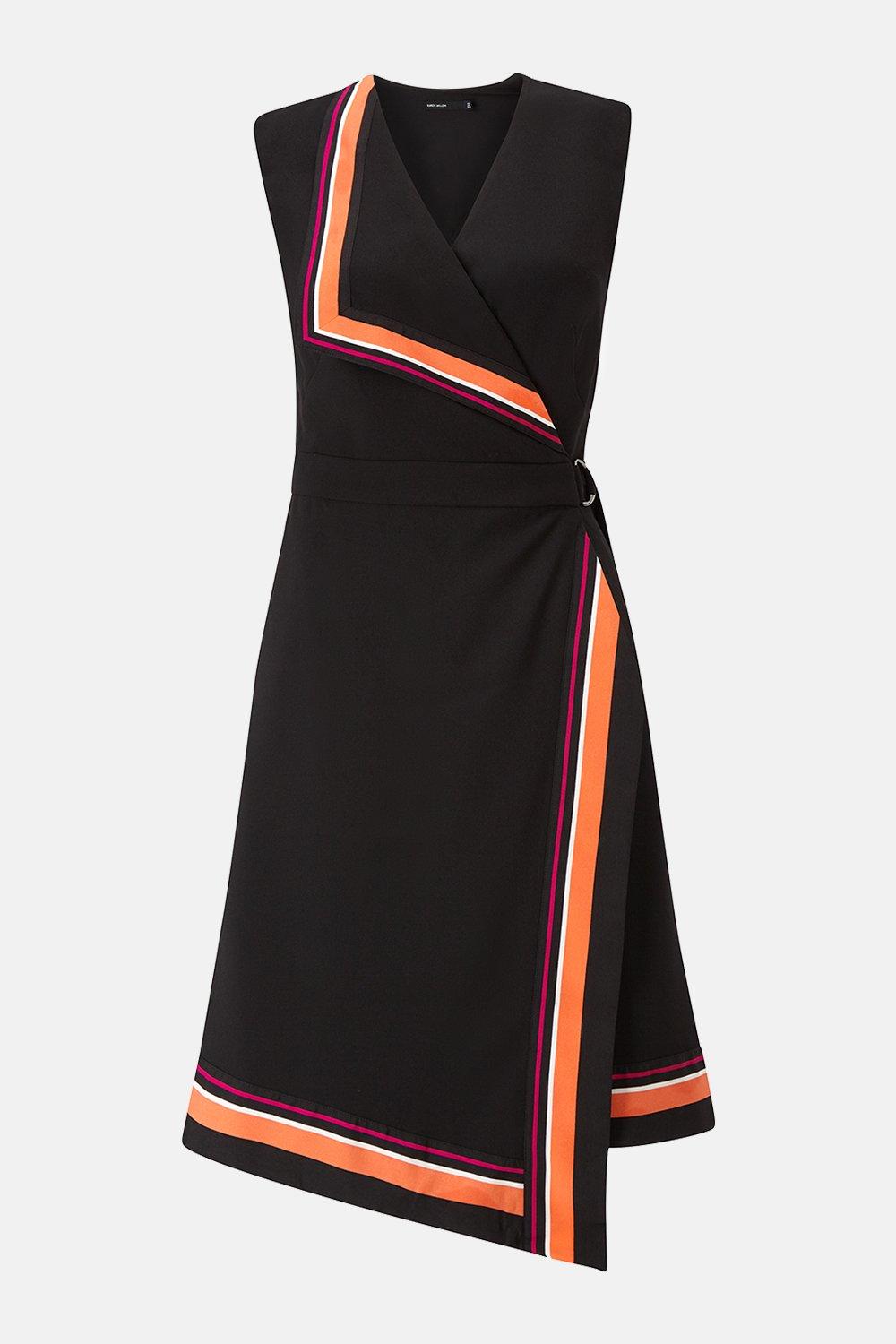 karen millen stripe dress