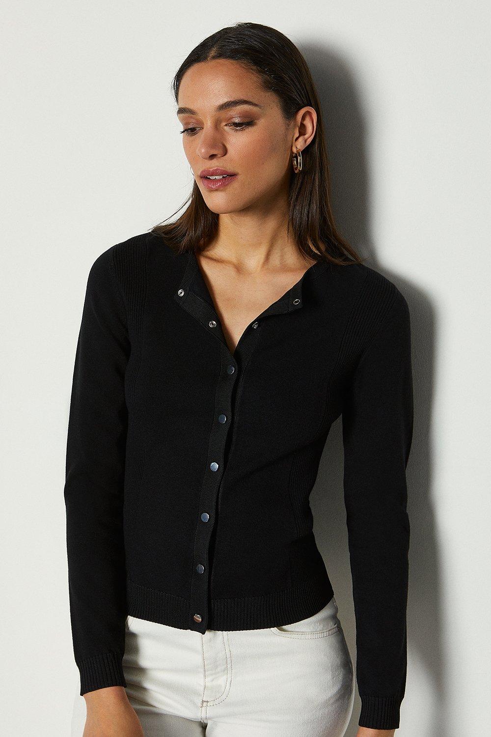 karen millen black cardigan