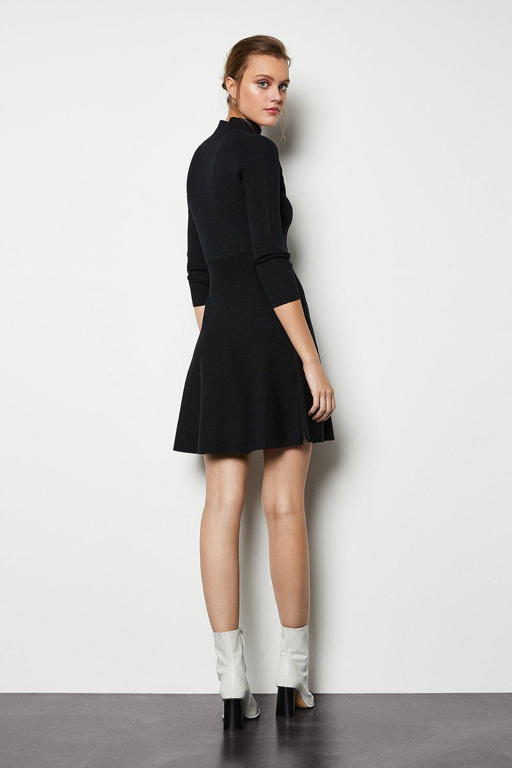 flare knit dress