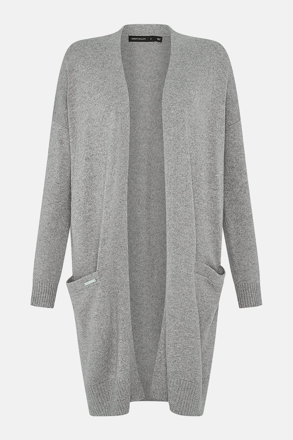 midi grey cardigan
