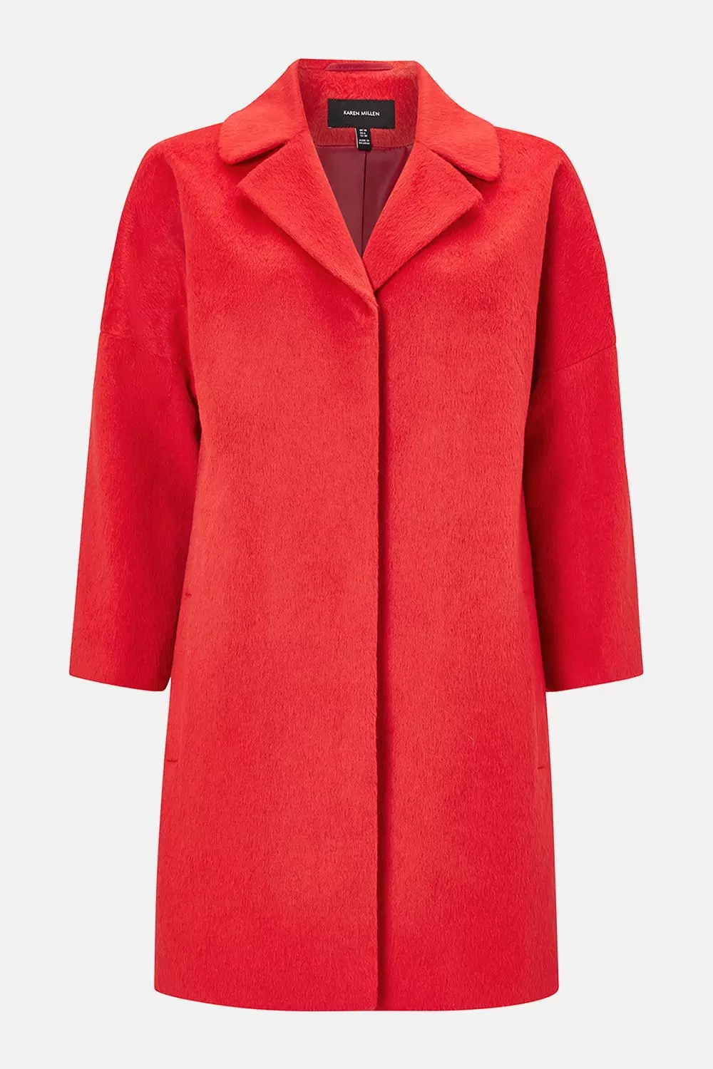 Karen millen sale red wool coat