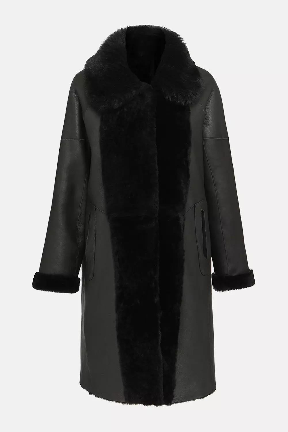 Karen millen 2025 sheepskin coat