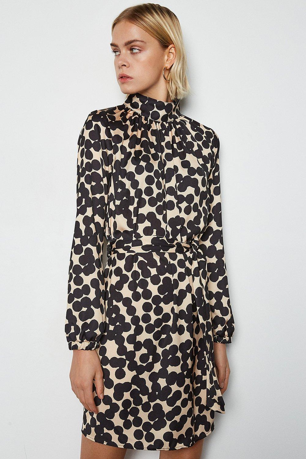 karen millen white belted dress